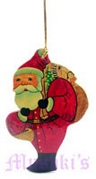 Santa shaped Christmas hanging - click here for large view